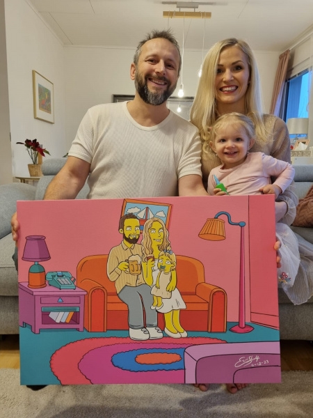 Simpsons stílusú kanapé 3